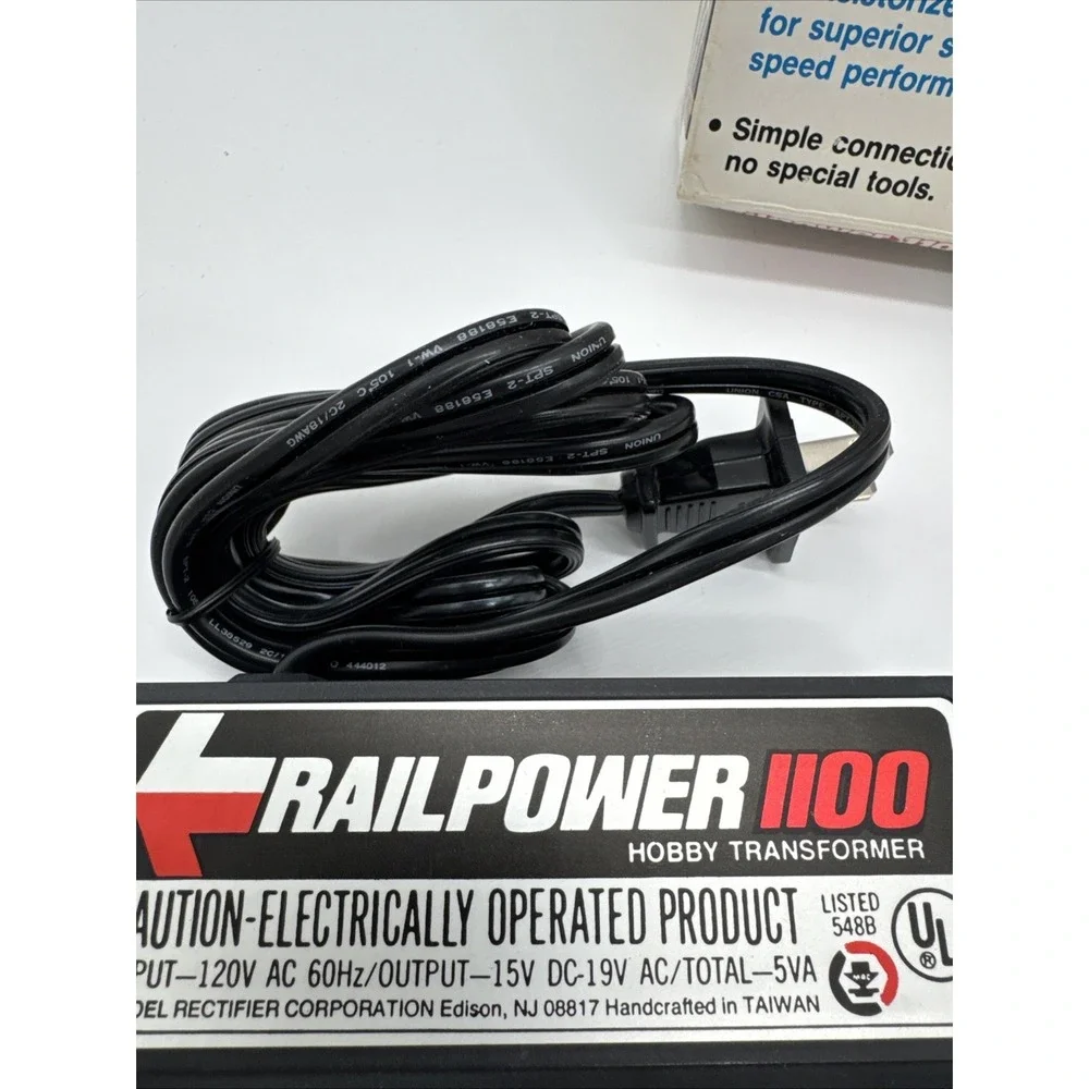 Railpower 1100 Hobby Transformer Powerpack for Model Railroad
